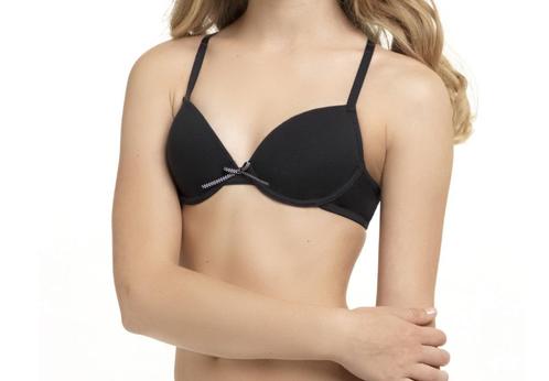 Boobs & Bloomers zwarte ANNY meisjes bh zonder beugel 70A, Kinderen en Baby's, Kinderkleding | Maat 170, Nieuw, Meisje, Nacht- of Onderkleding