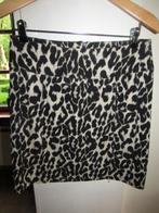 F1658 SAO PAULO mt 36 rok zwart beige animal print, Verzenden, Zwart, Zo goed als nieuw, Maat 36 (S)