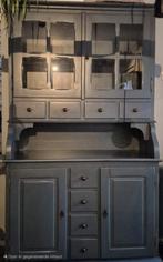 Grijze buffetkast - 119x50x206 cm, Huis en Inrichting, Kasten | Buffetkasten, Ophalen, Gebruikt, 100 tot 150 cm, Landelijk