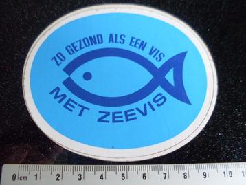 sticker zo gezond als een vis met zeevis vintage beschikbaar voor biedingen