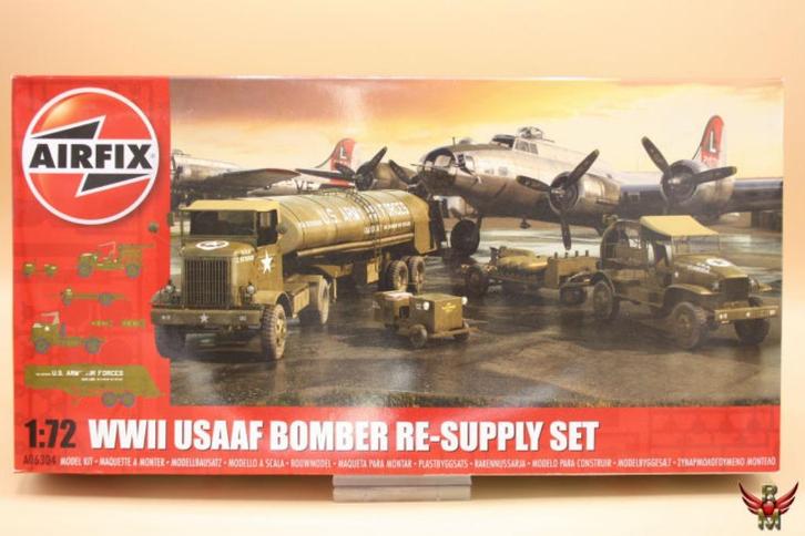 ROWASP | Airfix 1/72 WWII USAAF Bomber Re-Supply Set, Hobby en Vrije tijd, Modelbouw | Auto's en Voertuigen, Nieuw, Truck, 1:50 of kleiner