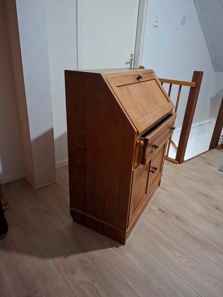 Houten Secretaire Bureau, Huis en Inrichting, Kasten | Dressoirs, Gebruikt, Minder dan 50 cm, 25 tot 50 cm, Met lade(s), Met deur(en)