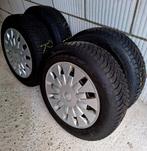 4 x WINTERBANDEN MET VELG  & WIELDOP, Auto-onderdelen, Ophalen, 14 inch, Gebruikt, Winterbanden