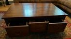 Salontafel teak, Huis en Inrichting, Tafels | Salontafels, 100 tot 150 cm, Zo goed als nieuw, Minder dan 50 cm, Rechthoekig
