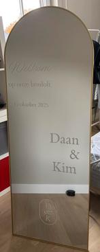 Gepersonaliseerde welkomst spiegel bruiloft - te huur, Hobby en Vrije tijd, Ophalen, Nieuw, Geboorte of Huwelijk
