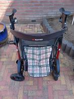 rollator met dienblad, bel, tas en stokhouder, Ophalen, Opvouwbaar, Zo goed als nieuw