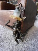 MUURLAMP BAROK-RENAISSANSE STIJL/GEBLINDDOEKTE ENGEL-CUPIDO, Antiek en Kunst, Curiosa en Brocante, Ophalen