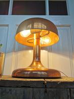 Space age koperen tafellamp/lamp, Huis en Inrichting, Ophalen, Gebruikt, Minder dan 50 cm