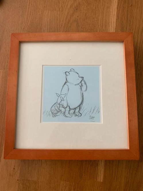Winnie the Pooh Schets in IKEA Lijst, Huis en Inrichting, Woonaccessoires | Lijsten, Zo goed als nieuw, Minder dan 50 cm, Hout
