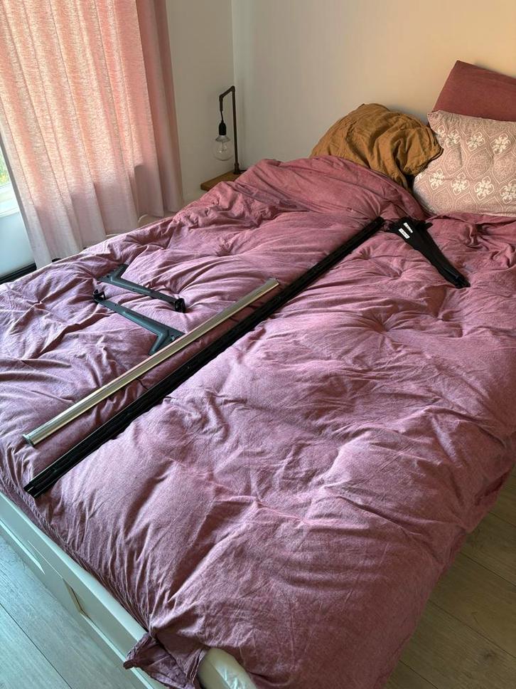 Dolle Wandrailsysteem met Legplanken, Huis en Inrichting, Woonaccessoires | Wandplanken en Boekenplanken, Gebruikt, Ophalen