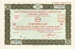 The International Nickel Company of Canada, Amsterdam 1968, Ophalen of Verzenden, 1950 tot 1970, Certificaat van aandeel