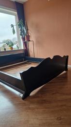 Stevig houten bedframe 160x200 + Auping bedbodems 2x 80x200, Gebruikt, Tweepersoons, Ophalen of Verzenden, 180 cm