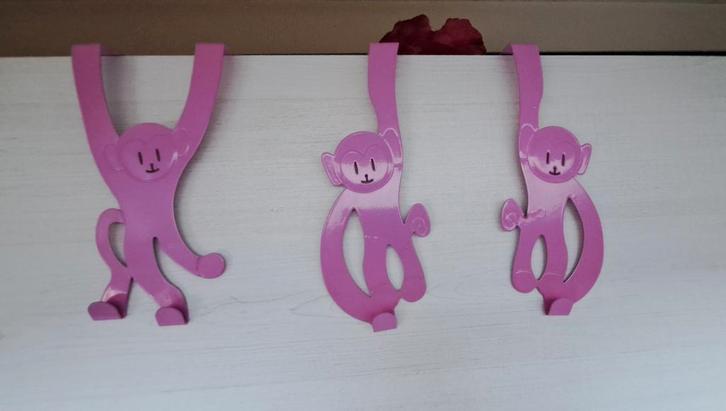 Metalen Aap Kapstok - Leuke Kinderkamer Accessoire, Huis en Inrichting, Woonaccessoires | Kapstokken, Gebruikt, Overige typen