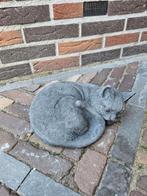 Betonbeeld poes ligt, Tuin en Terras, Tuinbeelden, Ophalen, Nieuw, Beton, Dierenbeeld