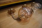 3 x prachtige wandlamp Medina Light & Living rond bol glas, Ophalen of Verzenden, Zo goed als nieuw, Glas