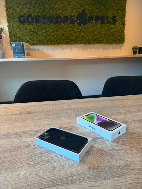 iPhone 14 128GB Zwart | nieuw/ongebruikt/100% accu, Telecommunicatie, Mobiele telefoons | Apple iPhone, Nieuw, 128 GB, Zwart, Ophalen