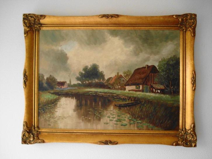 Schilderij te koop, Antiek en Kunst, Kunst | Schilderijen | Klassiek, Ophalen