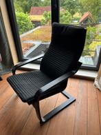 Zwarte  fauteuil van IKEA. Netjes., Huis en Inrichting, Fauteuils, Ophalen of Verzenden, Gebruikt, 75 tot 100 cm, 50 tot 75 cm
