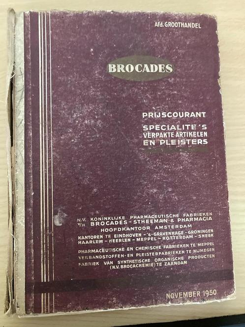 Brocades 150 jr farmaceutische fabriek prijscourant reclame, Verzamelen, Merken en Reclamevoorwerpen, Gebruikt, Gebruiksvoorwerp