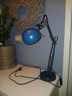 Blauwe bureaulamp, Ophalen of Verzenden, Zo goed als nieuw, Metaal, Minder dan 50 cm