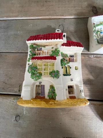 Vintage stenen plaquette wanddecoratie Spaans huisje Sevilla beschikbaar voor biedingen