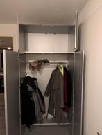 Mat grijze garderobekast - 105x60x245cm, Ophalen, Overige materialen, Met deur(en), Gebruikt