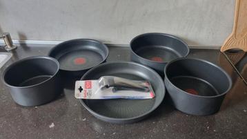 Nieuwe tefal griploze pannenset alle kookboeken + inductie beschikbaar voor biedingen
