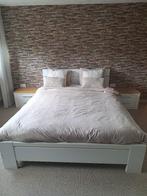 Compleet bed inclusief matrassen en Auping spiraalbodem, Huis en Inrichting, Ophalen, Tweepersoons, 160 cm, Hout