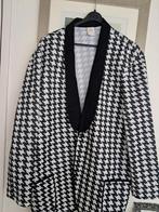 Carnavals Jas - Maat XL - Zwart/Wit, Ophalen of Verzenden, Zo goed als nieuw, Maat 56/58 (XL), Onbekend