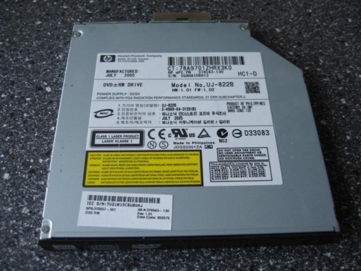DVD/RW combination drive 2.4X DVD+R write, 2.4X DVD+RW rewri, Computers en Software, Optische drives, Zo goed als nieuw, Intern