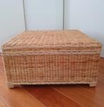 Rieten salontafel 80x80x40 cm, Huis en Inrichting, Tafels | Salontafels, Ophalen, 100 tot 150 cm, 50 tot 100 cm, Zo goed als nieuw