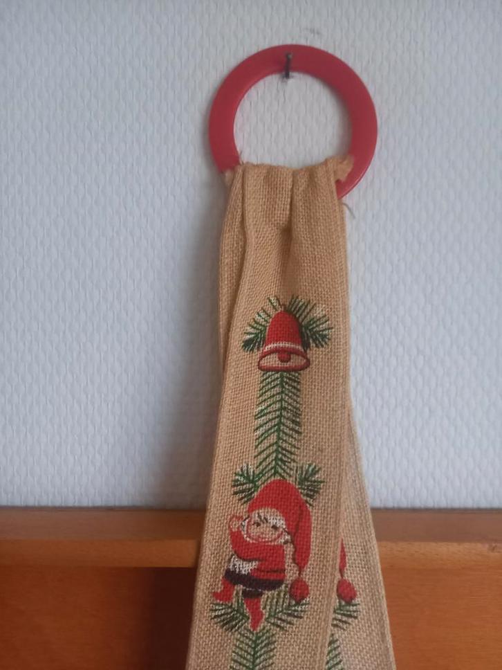 Zweedse kerst dienbladen houder met kerstkabouters, Antiek en Kunst, Curiosa en Brocante, Ophalen of Verzenden