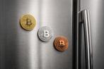 3 Stuks. Bitcoin. Koelkast magneet. Nieuw, Verzamelen, Overige Verzamelen, Ophalen of Verzenden, Nieuw
