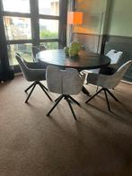 Zwarte ronde mango tafel, Ophalen of Verzenden, Rond, 100 tot 150 cm