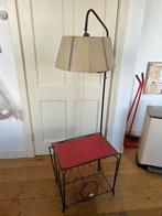 Vintage design Pilastro tafeltje, lectuurbak én schemerlamp, Ophalen, Gebruikt