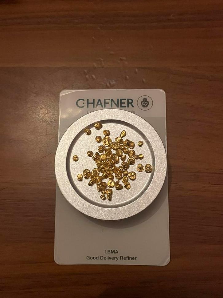Goud | Chafner | Granulaat, Postzegels en Munten, Edelmetalen en Baren, Goud, Ophalen of Verzenden
