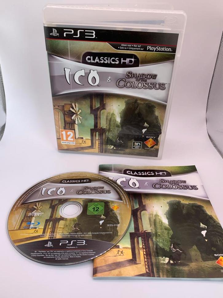 Ico & Shadow of the Colossus Classics HD PS3 Compleet, Spelcomputers en Games, Games | Sony PlayStation 3, Zo goed als nieuw, Avontuur en Actie