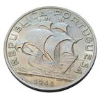 **1948 - PORTUGAL  -  10 Escudos  -  ZILVER** KWALITEIT *, Verzenden, Overige landen, Losse munt, Zilver