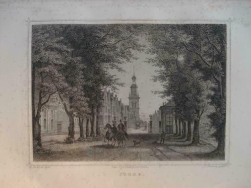 130  / Joure     Staalgravure  1860, Antiek en Kunst, Kunst | Etsen en Gravures, Ophalen of Verzenden