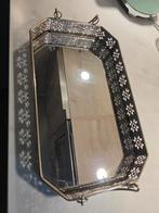 Spiegel dienblad zilverkleurig, Antiek en Kunst, Ophalen of Verzenden, Rechthoekig, Minder dan 50 cm, Minder dan 100 cm