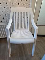 3x witte tuinstoel, Tuin en Terras, Ophalen, Gebruikt, Kunststof