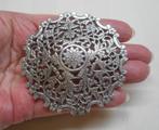 Zilveren antieke zeer royale broche nr.1136