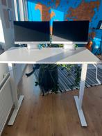 IKEA Bureau - Hoogte verstelbaar, wit, handslinger, Huis en Inrichting, Ophalen, Gebruikt