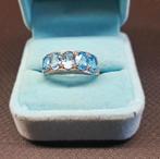 **opheffing**Schitterende ring met Zwitserse topazen, Sieraden, Tassen en Uiterlijk, Ringen, 19 tot 20, Nieuw, Met edelsteen, Dame