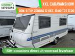 Hobby De Luxe 400 VOORTENT + 4 PERS +, Caravans en Kamperen, Caravans, Hobby, Bedrijf, 5 tot 6 meter, Tot en met 3