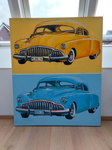 Schilderij Auto's Buick Cuba 120x100 cm beschikbaar voor biedingen