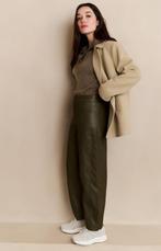 Faux leather broek yaya 38, Maat 38/40 (M), Bruin, Ophalen of Verzenden, Zo goed als nieuw