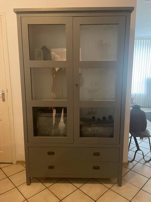 Vitrine kast, Huis en Inrichting, Kasten | Vitrinekasten, Gebruikt, 150 tot 200 cm, 100 tot 150 cm, 25 tot 50 cm, Met lade(s)