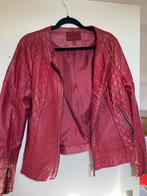 Rood Leren Jasje, Kleding | Dames, Jassen | Zomer, Ophalen of Verzenden, Zo goed als nieuw, Maat 38/40 (M), Rood