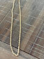 Gouden koningsketting goldplate, Sieraden, Tassen en Uiterlijk, Kettingen, Ophalen of Verzenden, Zo goed als nieuw, Goud